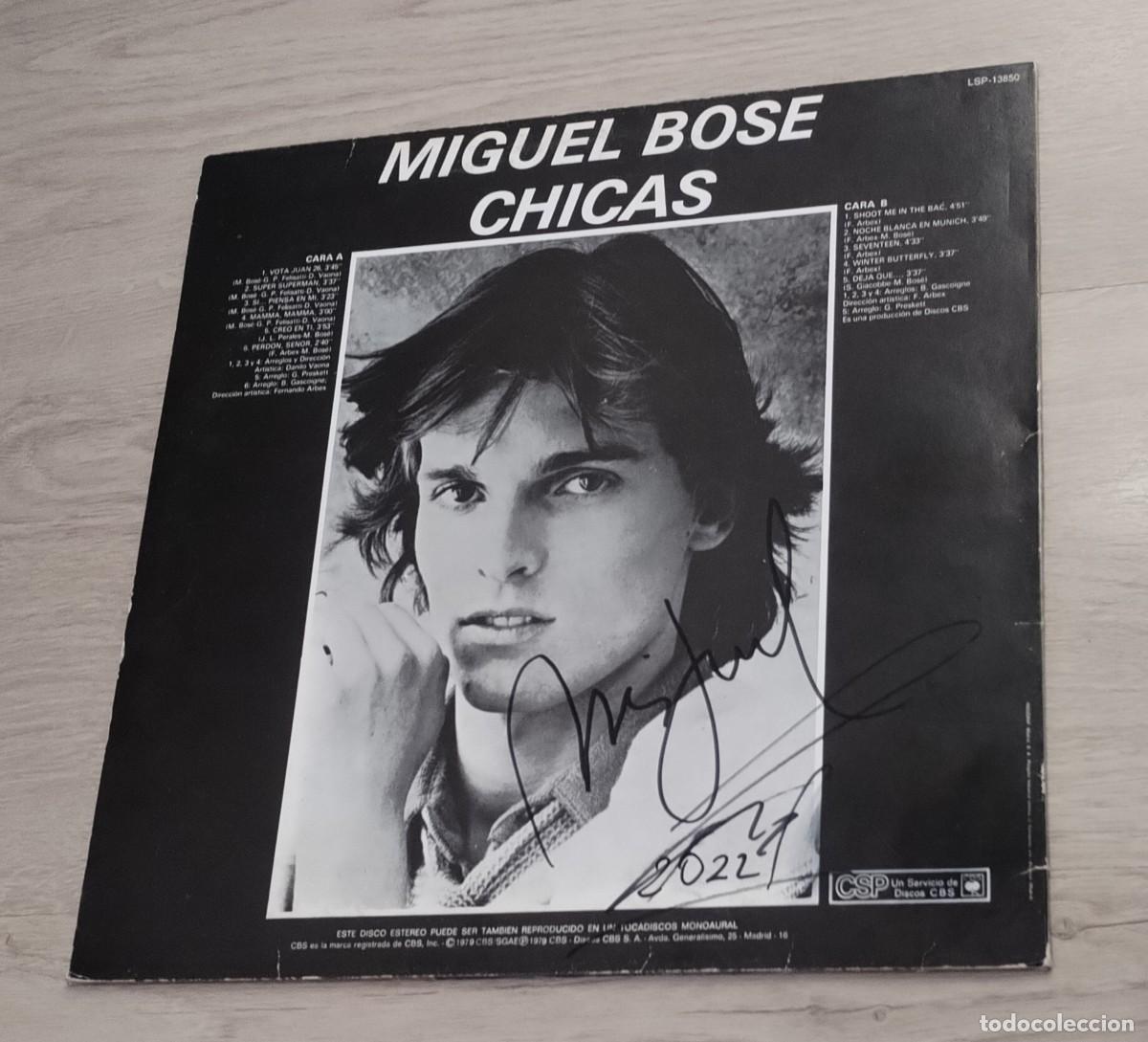 Discos de vinilo: MIGUEL BOSE - CHICAS ..LP DE CBS - 11 TEMAS DE 1979 ..EDICION EUROPEA ...BUEN ESTADO .FIRMADO