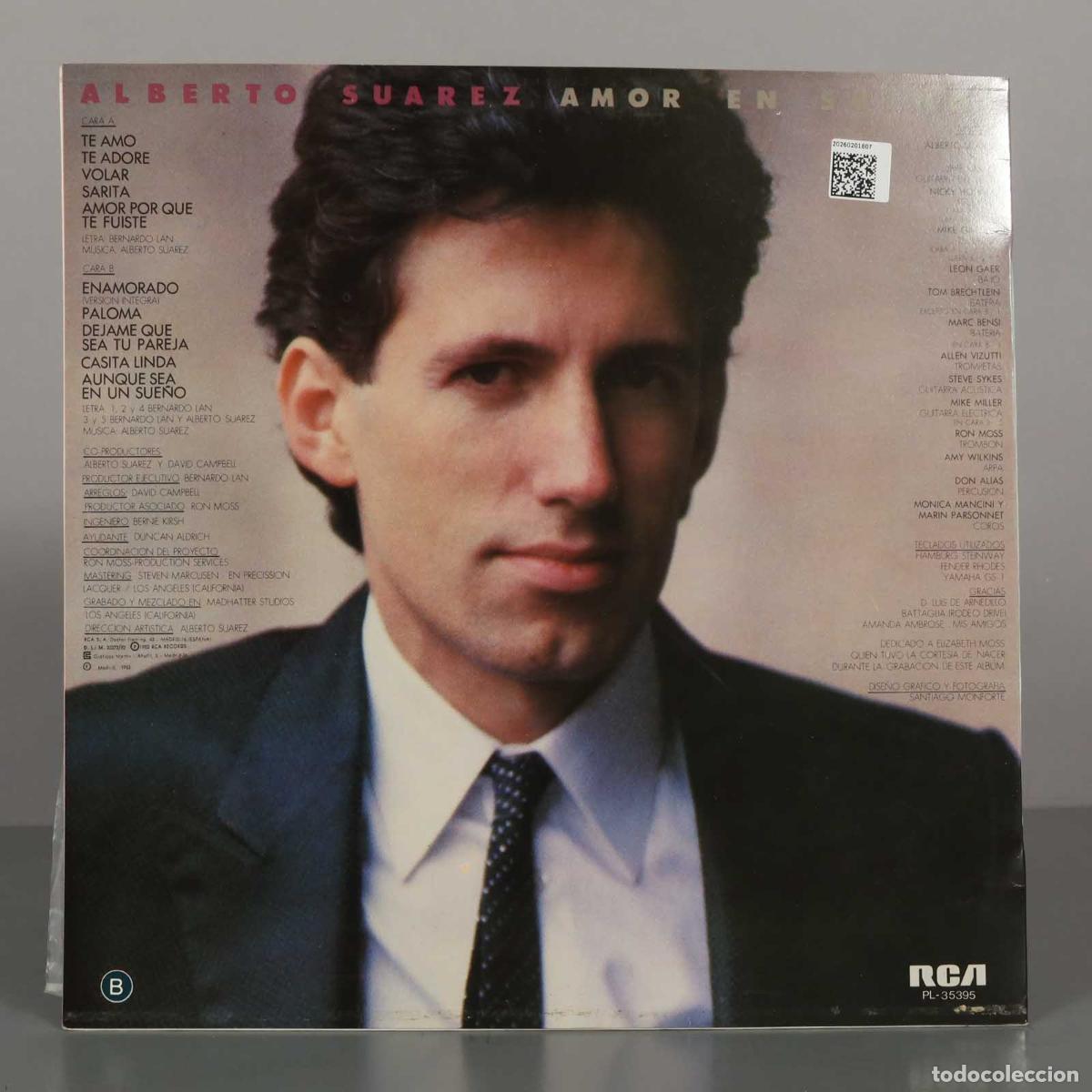 Discos de vinilo: LP. Amor en Sue&ntilde;os - Alberto Su&aacute;rez - Foto 2