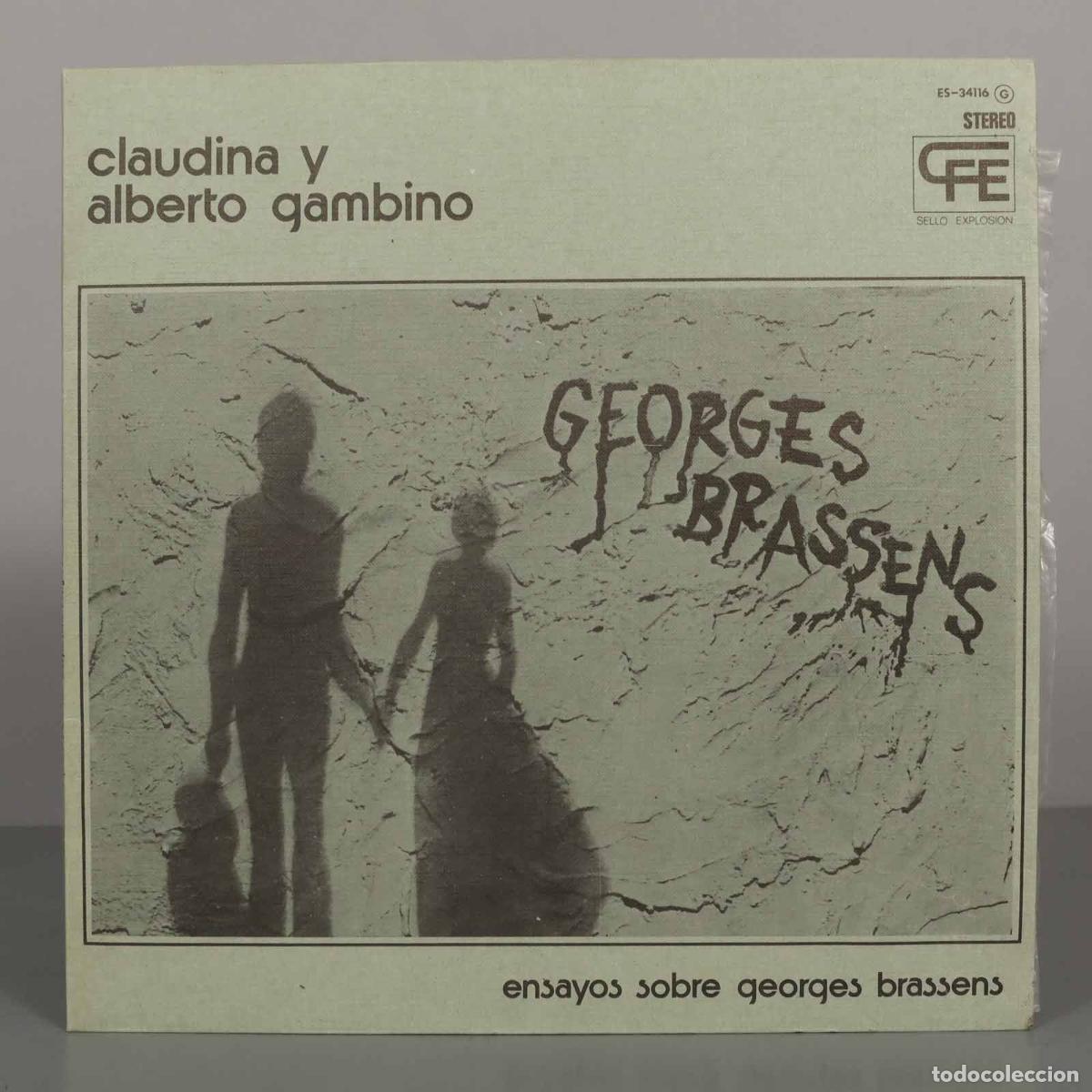 Discos de vinilo: LP. Ensayos sobre Georges Brassens - Claudina y Alberto Gambino - Explosi&oacute;n