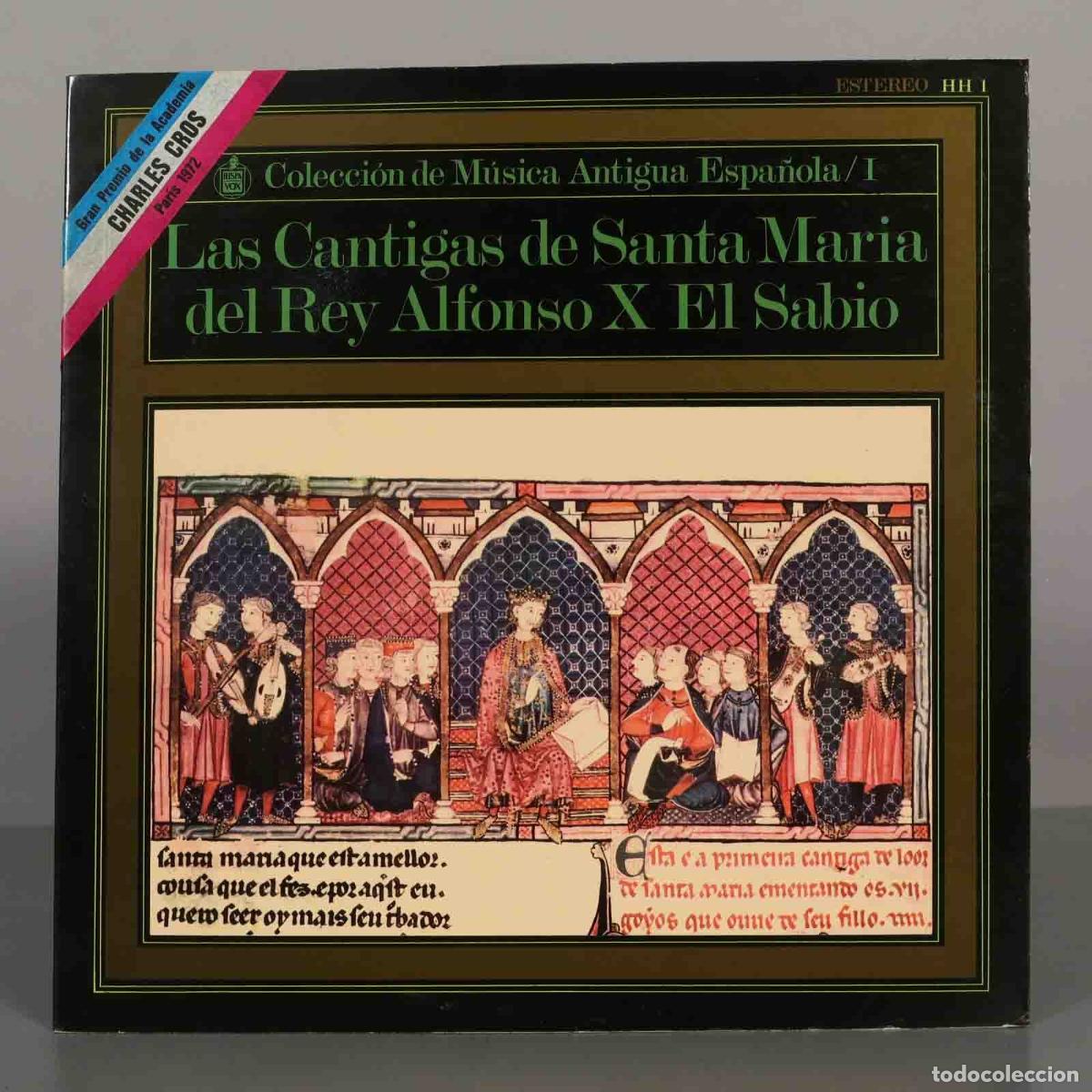 Discos de vinilo: LP. Las Cantigas de Santa Maria del Rey Alfonso X El Sabio - Capilla Musical y Escolan&iacute;a de Santa C