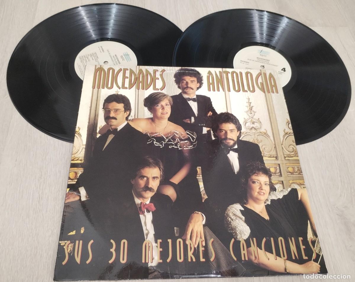Discos de vinilo: MOCEDADES - ANTOLOGIA - SUS 30 MEJORES CANCIONES .. 2 LP&acute;S CON COLABORACIONES .. SONY DE 1994