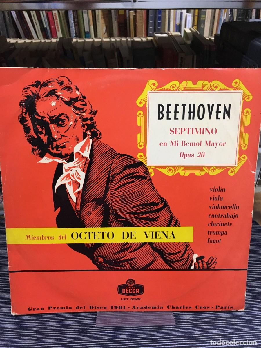 Discos de vinilo: Beethoven Septimino en Mi Bemol Mayor Opus 20 Miembros del Octeto de Viena Decca