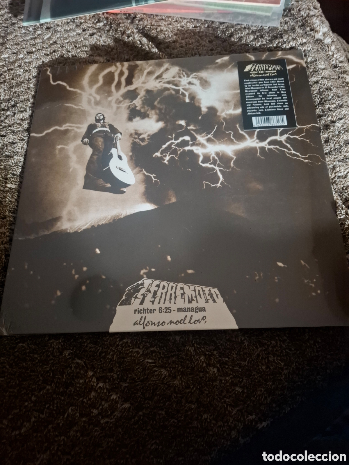 Discos de vinilo: Alfonso Noel Lovo. Terremoto Richter 6:25 Managua reed