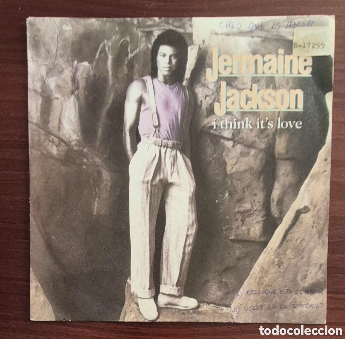 Discos de vinilo: SINGLE - JERMAINE JACKSON - I THINK ITS LOVE - 1986 ESPA&Ntilde;A