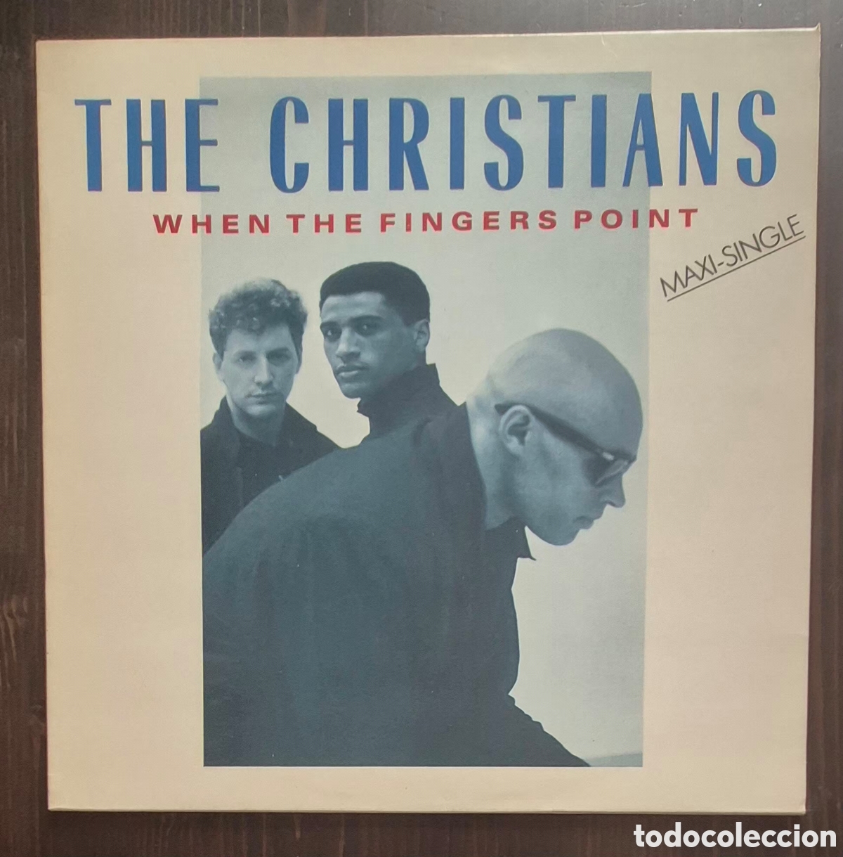 Discos de vinilo: MAXI - THE CHRISTIANS - WHEN THE FINGERS POINT - 1987 ESPA&Ntilde;A