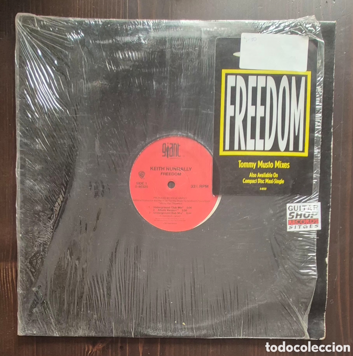 Discos de vinilo: MAXI - KEITH NUNNALLY - FREEDOM - 1991 USA
