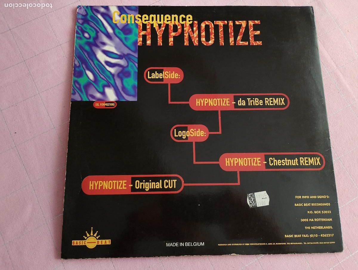Discos de vinilo: Consequence &lrm;&ndash; Hypnotize 1993 Electronic House - Foto 4