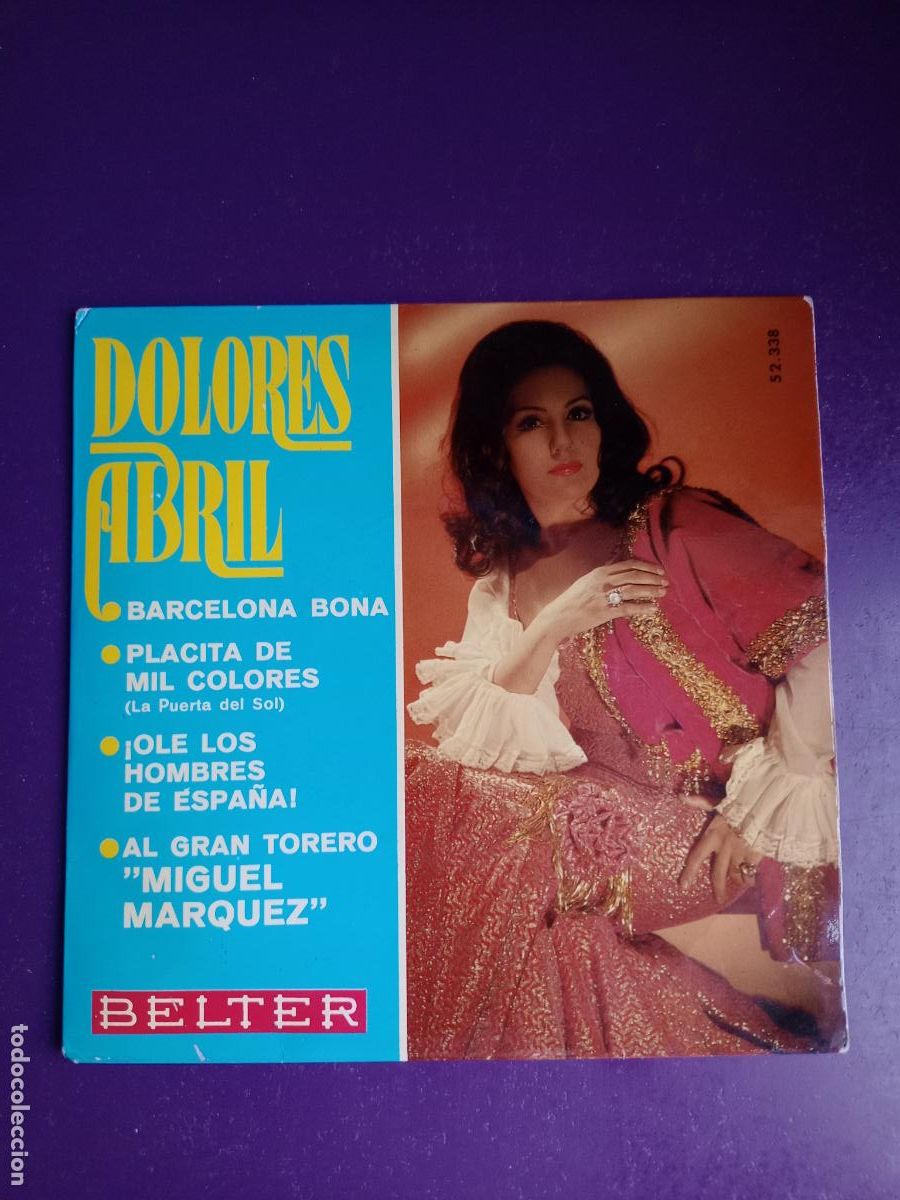 Discos de vinilo: Dolores Abril &ndash; Barcelona Bona +3 EP BELTER 1969 - COPLA POP - NUEVA CANCION ESPA&Ntilde;OLA