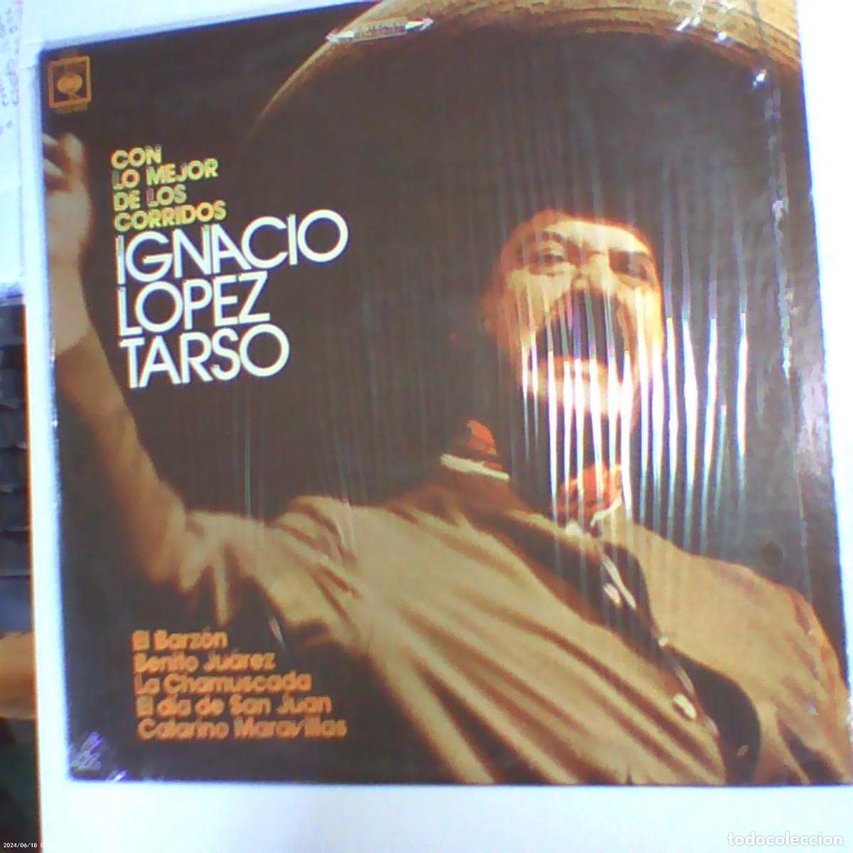 Discos de vinilo: lp con lo mejor de los corridos ignacio l&oacute;pez tarso. cbs 1976 m&eacute;xico. nunca en tc (seminuevo)