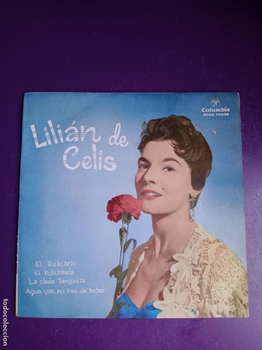 Discos de vinilo: LILIAN DE CELIS EP COLUMBIA 195? - EL RELICARIO +3 - CUPLE CHARLESTON -