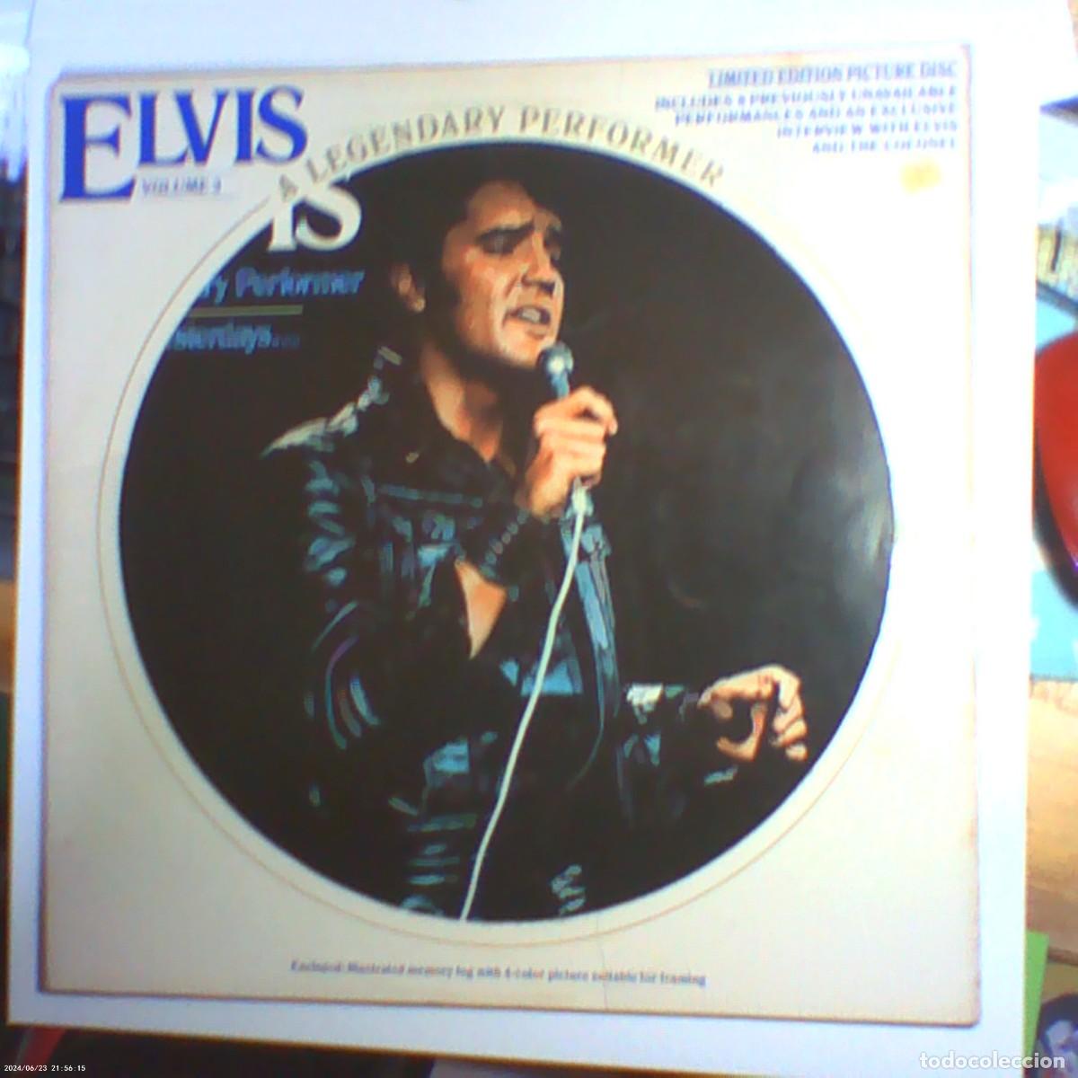Discos de vinilo: lp picture disc elvis presley. elvis volume 3. rca 1978 USA. libreto foto textos (seminuevo)