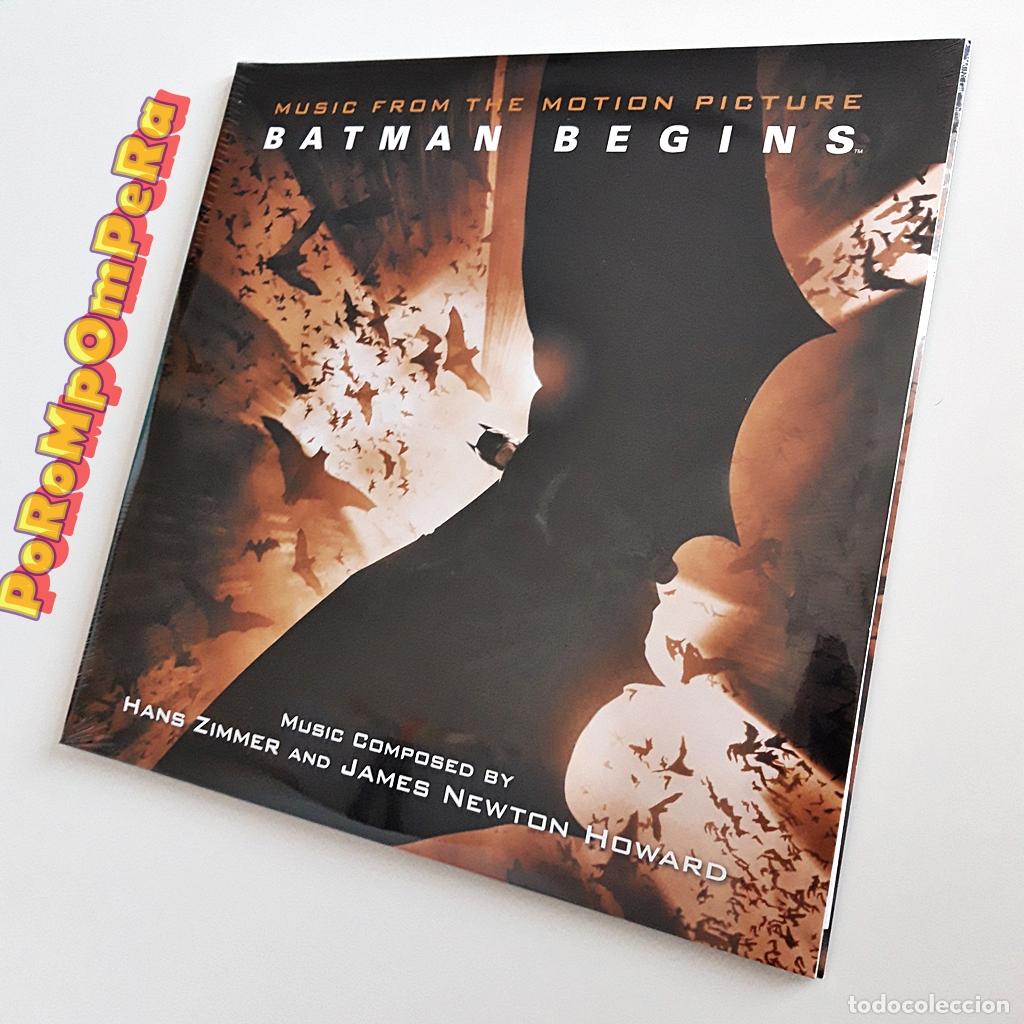 Discos de vinilo: &iexcl;PRECINTADO! BATMAN BEGINS HANS ZIMMER JAMES NEWTON HOWARD VINILO NARANJA SILVA SCREEN 2014