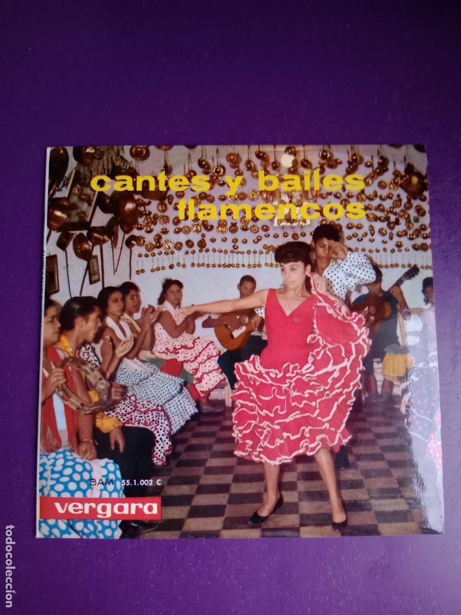 Discos de vinilo: El Pili, Luis Heredia / CARMEN SANTOS, CHIQUITO DE CADIZ &ndash; Cantes Y Bailes Flamencos - EP VERGARA