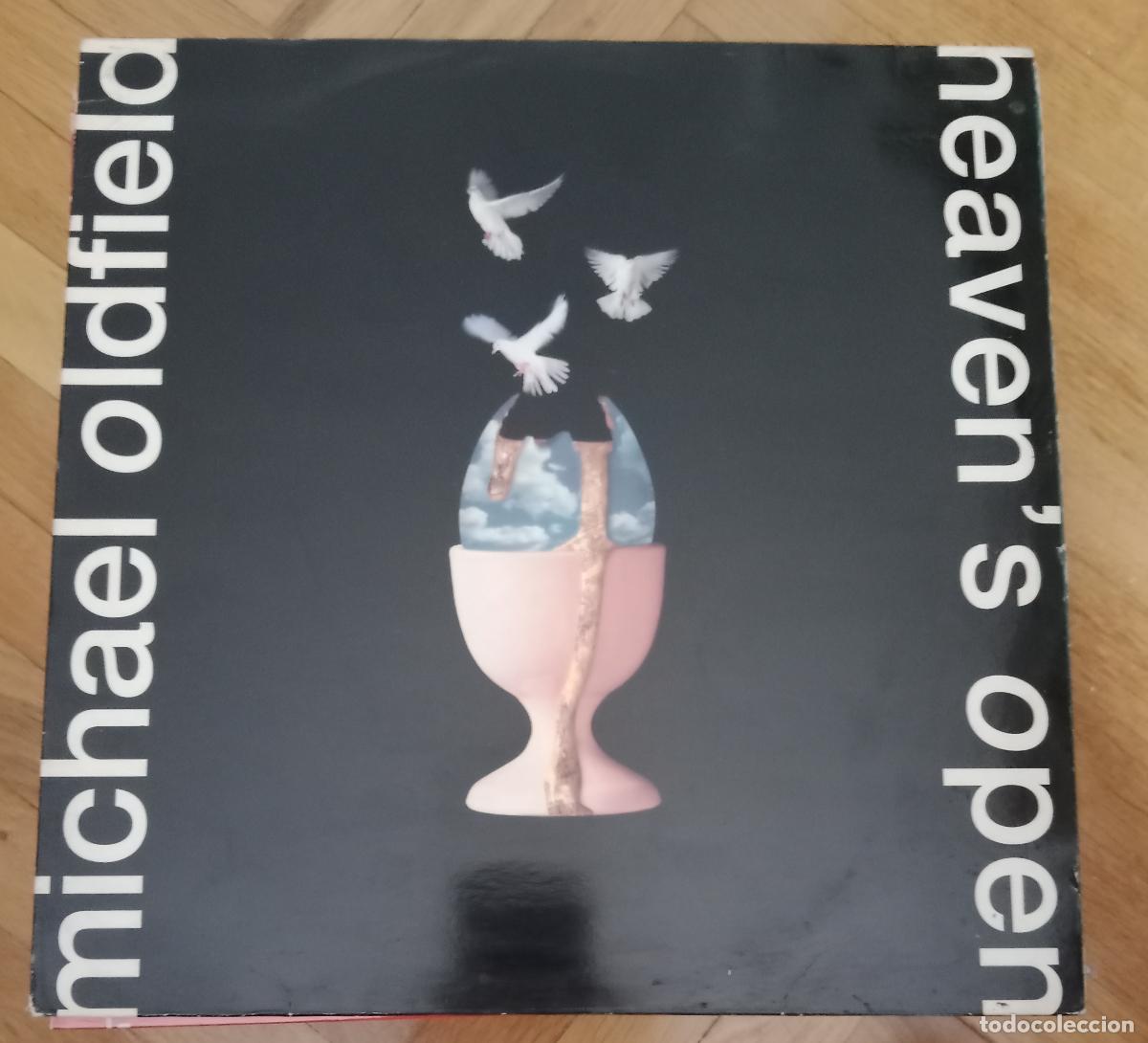 Discos de vinilo: Michael Oldfield &lrm;&ndash; Heaven's Open Lp Espa&ntilde;a 1991
