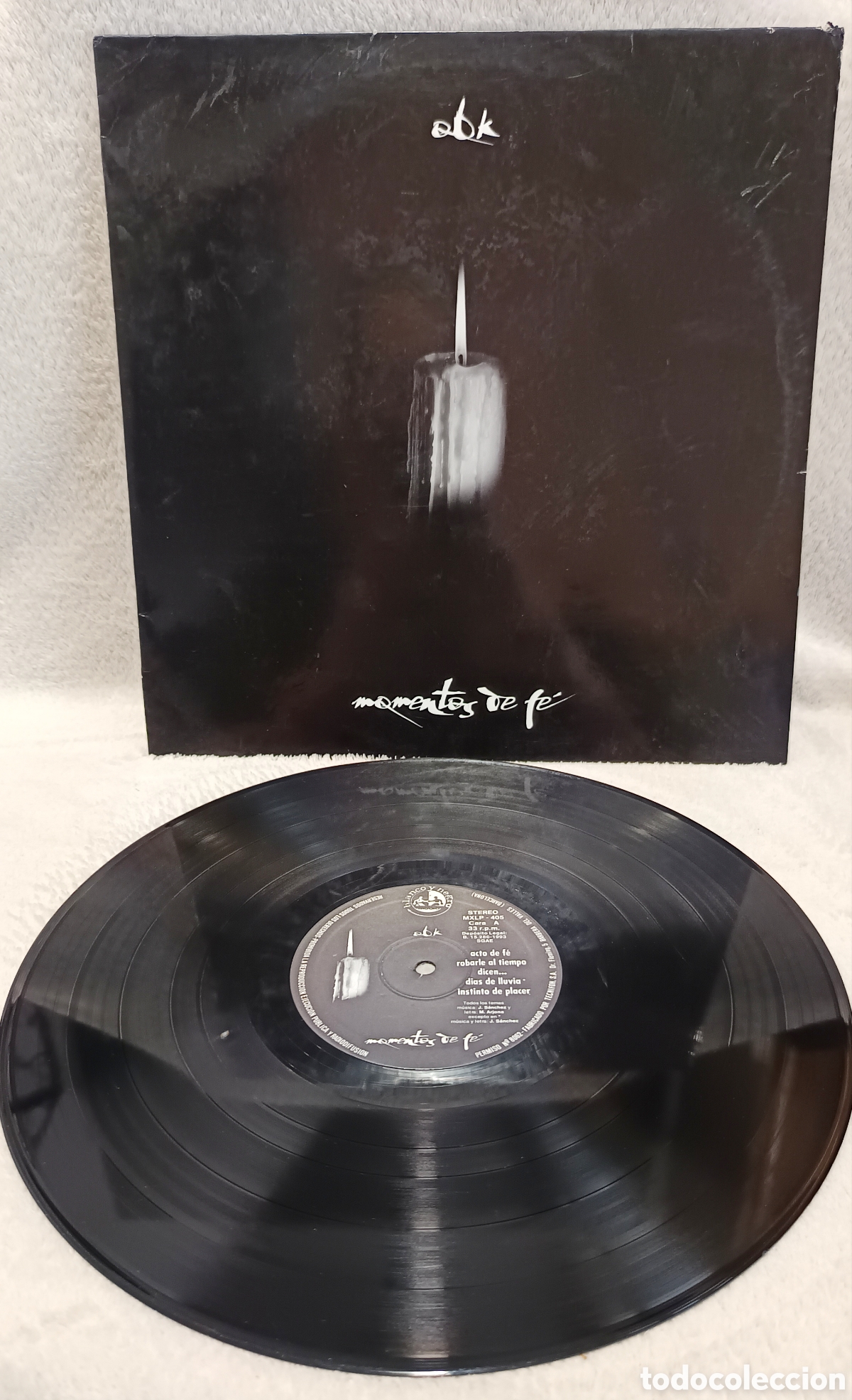 Discos de vinilo: OBK - Momentos de Fe (Vinilo LP 1993) - Edici&oacute;n Original - Estado NM/NM