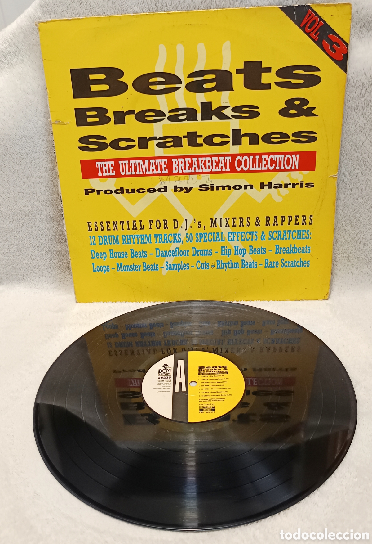 Discos de vinilo: SIMON HARRIS - BEATS, BREAKS & SCRATCHES VOL. 3 - VINILO LP BCM 1989 (ALEMANIA) - VG+