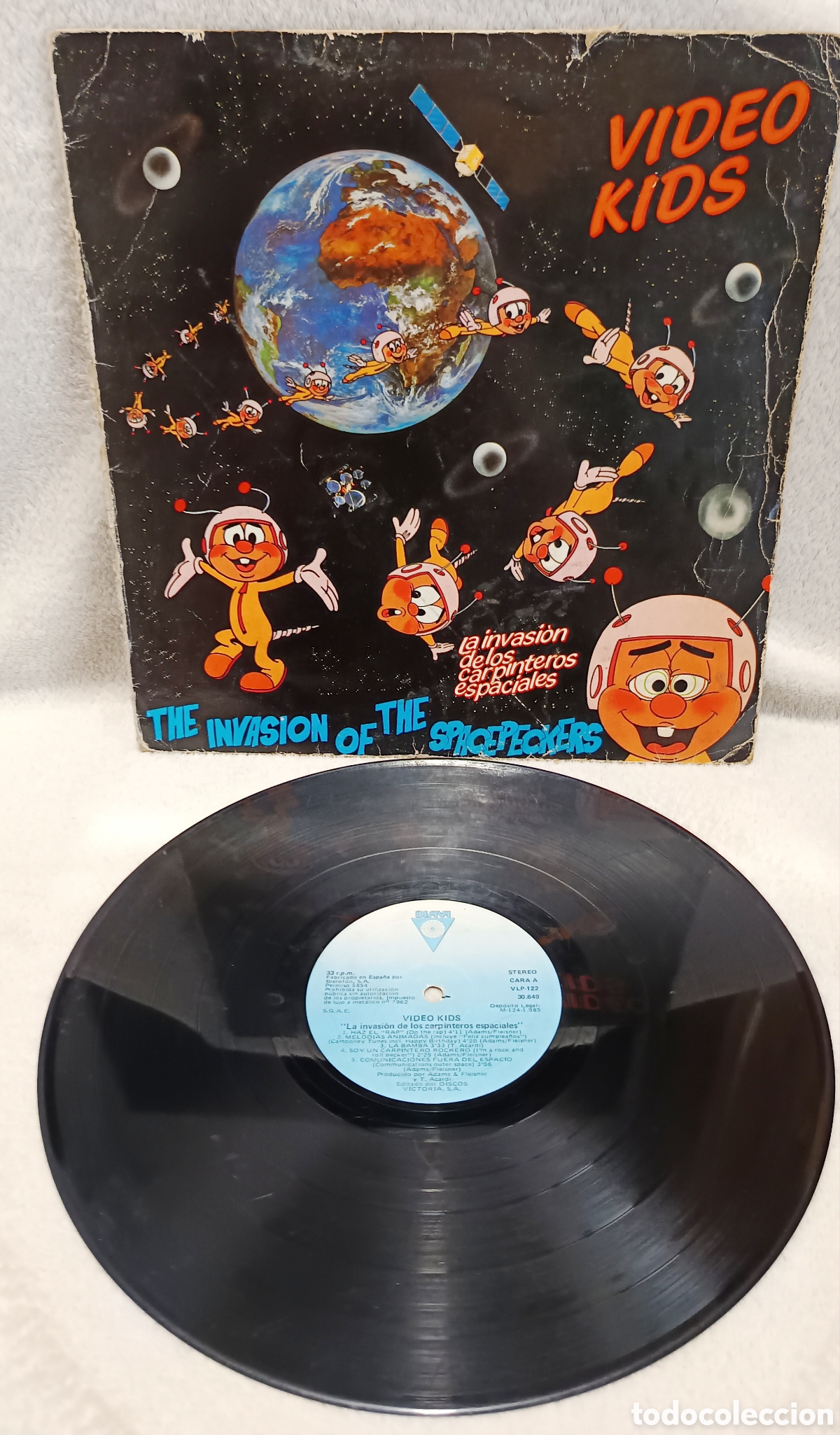 Discos de vinilo: Video Kids - The Invasion Of The Spacepeckers - LP Vinilo - Victoria 1985