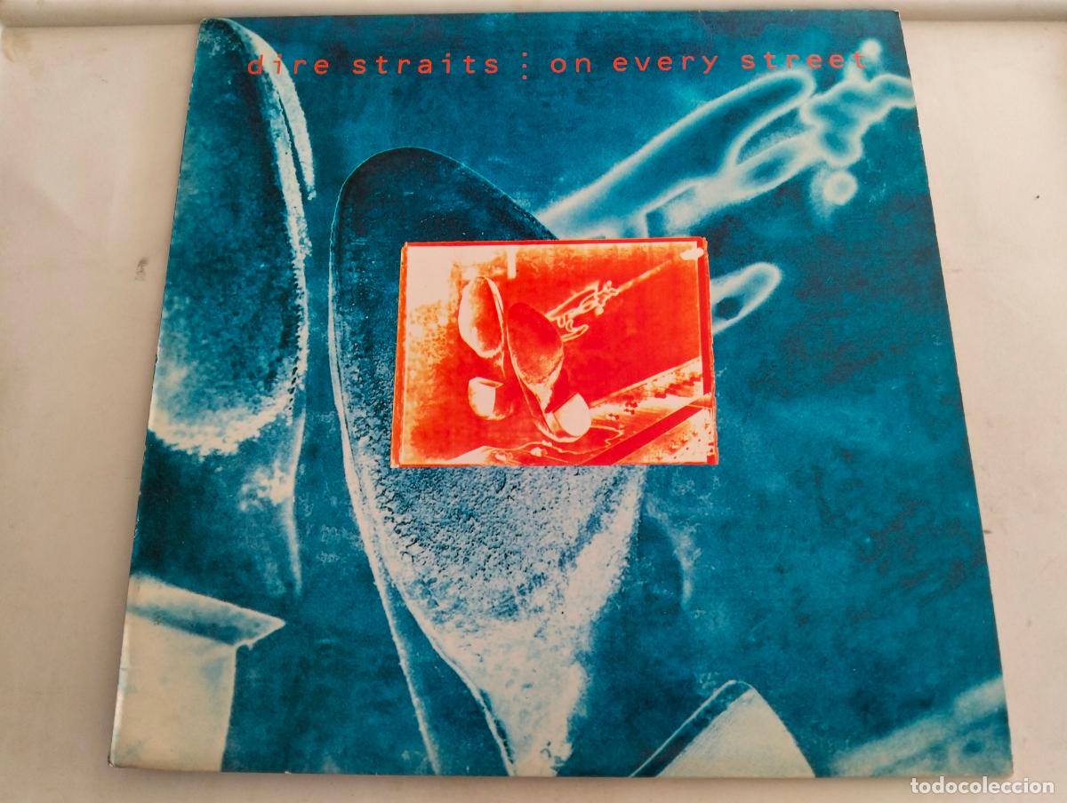 Discos de vinilo: DIRE STRAITS, DISCO LP ON EVERY STREET, EDITADO VERTIGO, A&Ntilde;O 1991