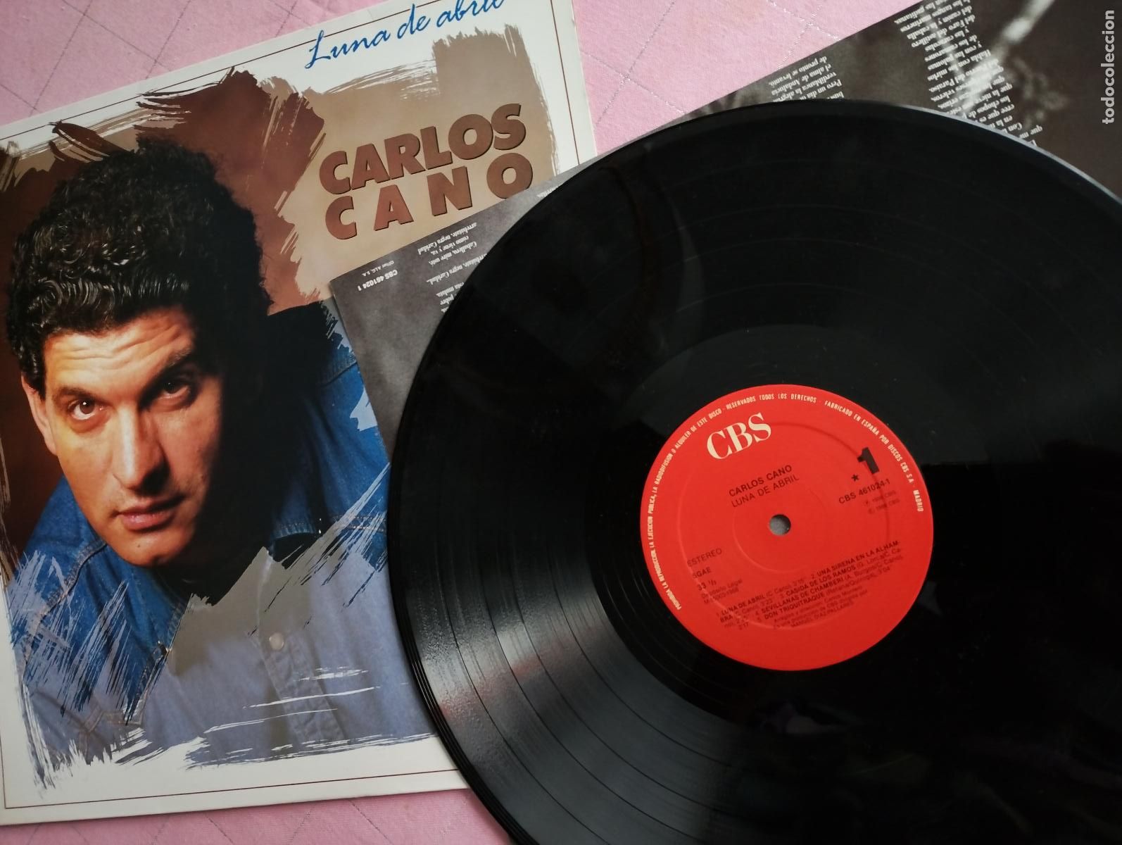 Discos de vinilo: Carlos Cano &ndash; Luna de Abril, 1988 - Foto 4