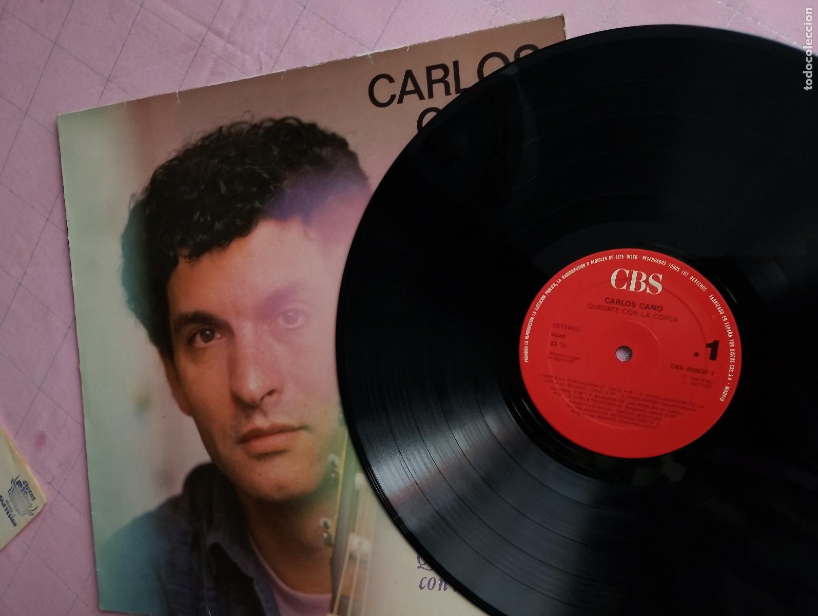 Discos de vinilo: Carlos Cano &lrm;&ndash; Qu&eacute;date Con La Copla - Foto 3