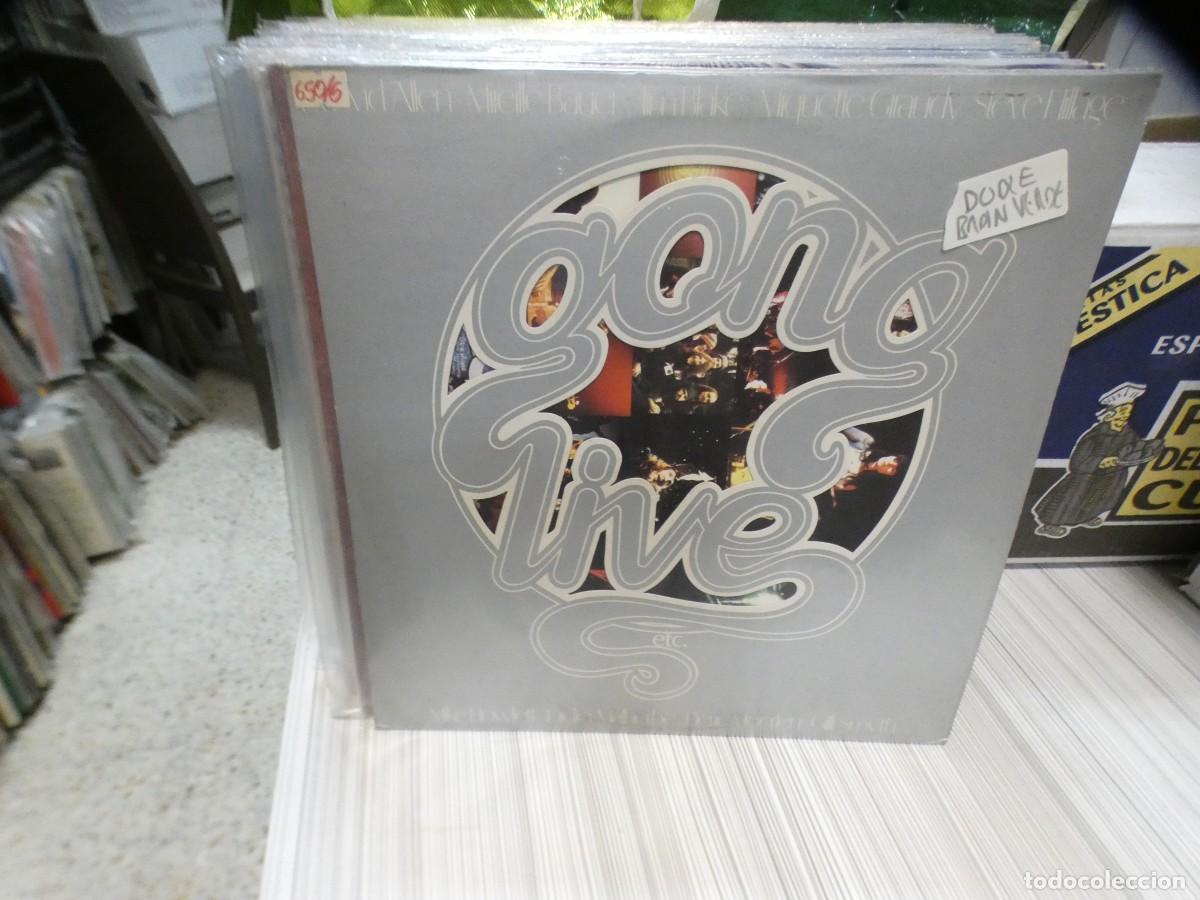 Discos de vinilo: ARKANSAS1980 CAJJ699 VINILO BUEN ESTADO GONG LIVE DOBLE LP BRAIN VERDE