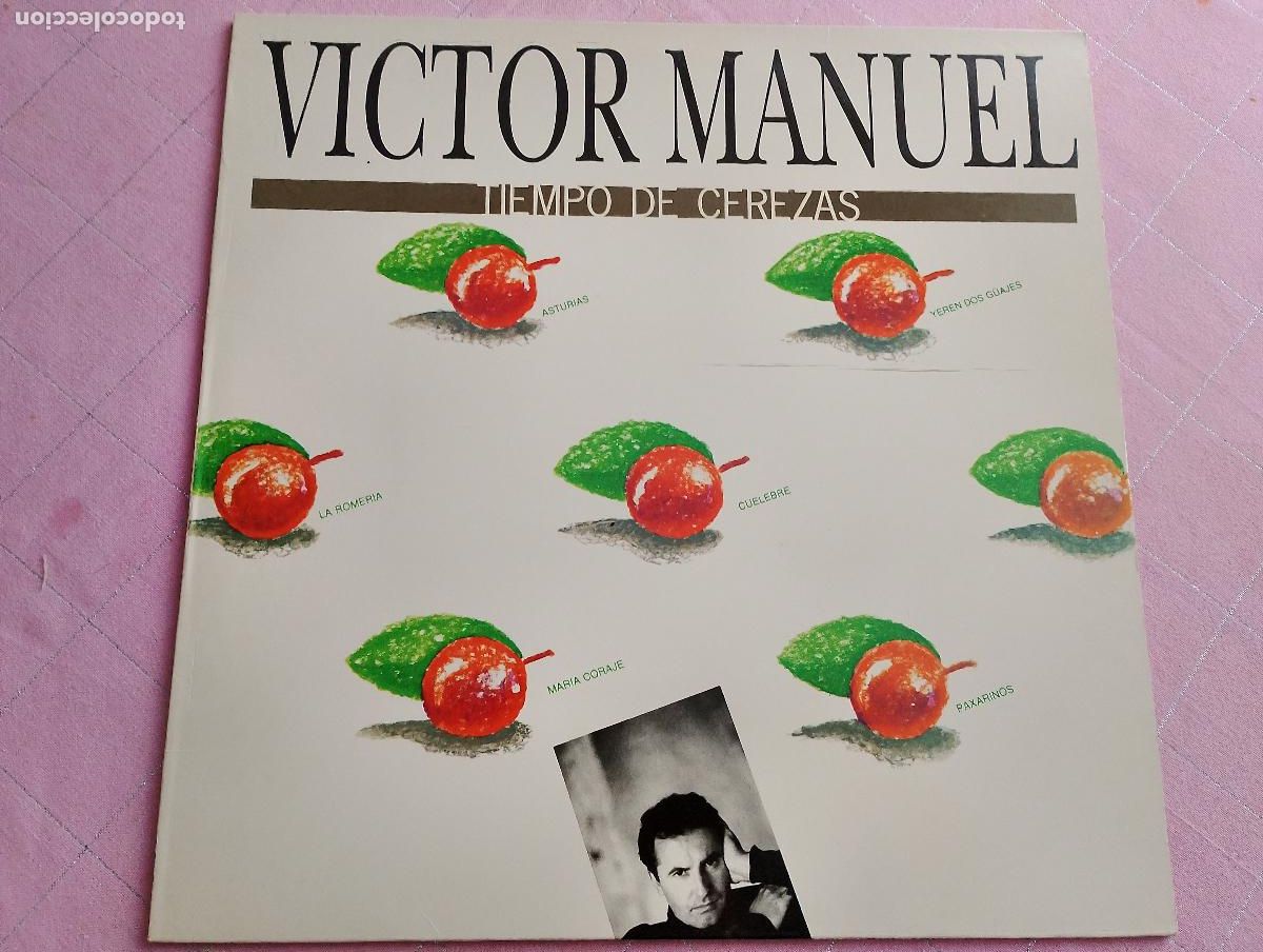 Discos de vinilo: V&iacute;ctor Manuel &ndash; Tiempo De Cerezas, 1989 - Foto 3