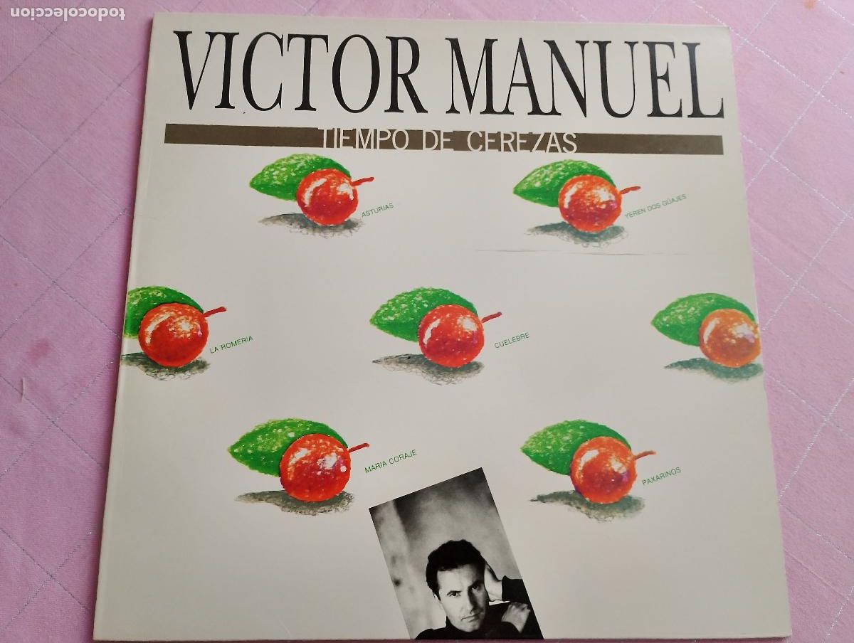 Discos de vinilo: V&iacute;ctor Manuel &ndash; Tiempo De Cerezas, 1989 - Foto 1