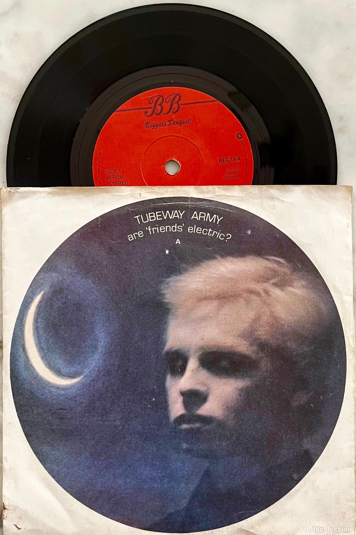 Discos de vinilo: TUBEWAY ARMY. ( GARY NUMAN ). ARE FRIENDS ELECTRIC ?. SINGLE ORIGINAL UK 1979