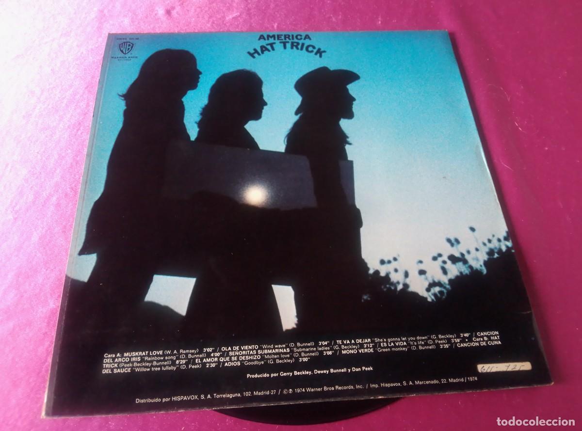Discos de vinilo: AM&Eacute;RICA HAT TRICK 1973 LP L32 3 - Foto 4
