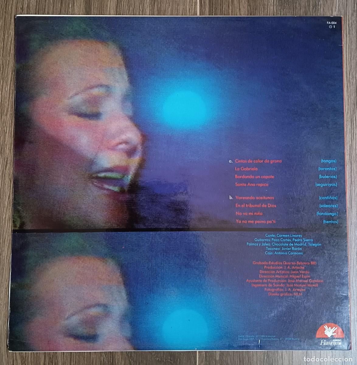 Discos de vinilo: Disco LP de Carmen Linares. - Foto 2