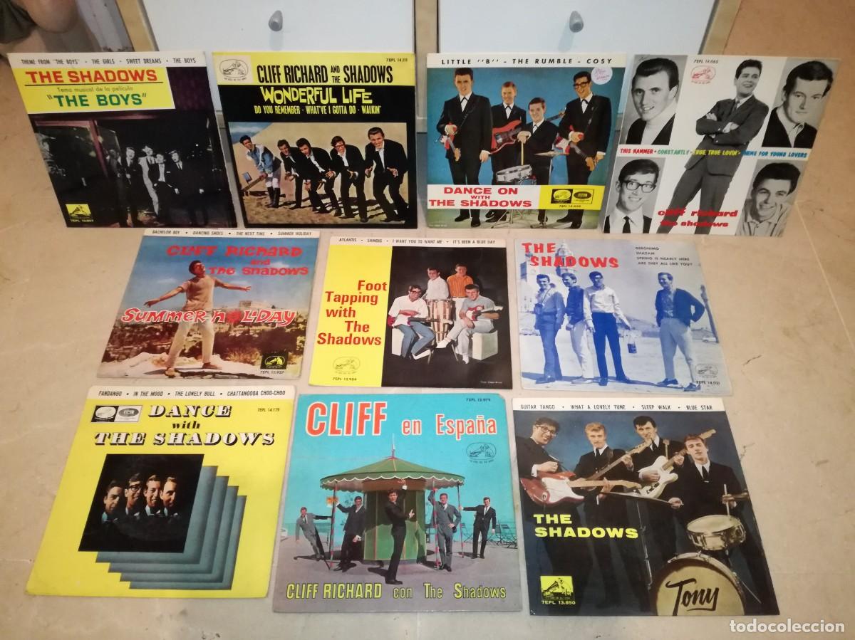Discos de vinilo: LOTE DE 10 EPs ORIGINALES DE CLIFF RICHARD AND THE SHADOWS