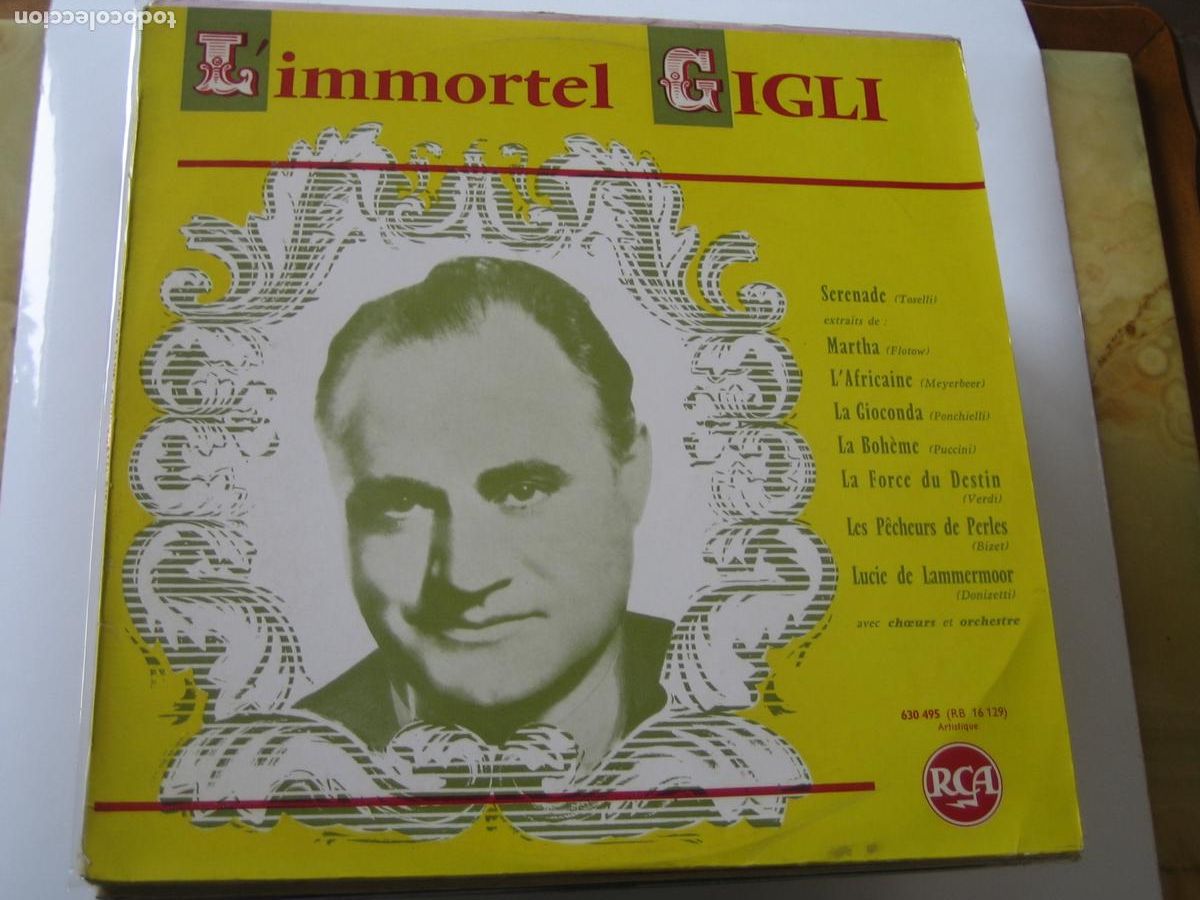 Discos de vinilo: DISCOFERTA - LP - VER FOTO - GIGLI - ED. FRANCESA