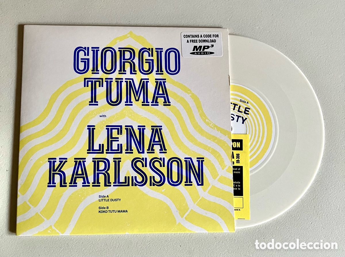Discos de vinilo: GIORGIO TUMA & LENA KARLSSON (KOMEDA) - LITTLE DUSTY (7&rdquo; COLOR, COMO NUEVO)