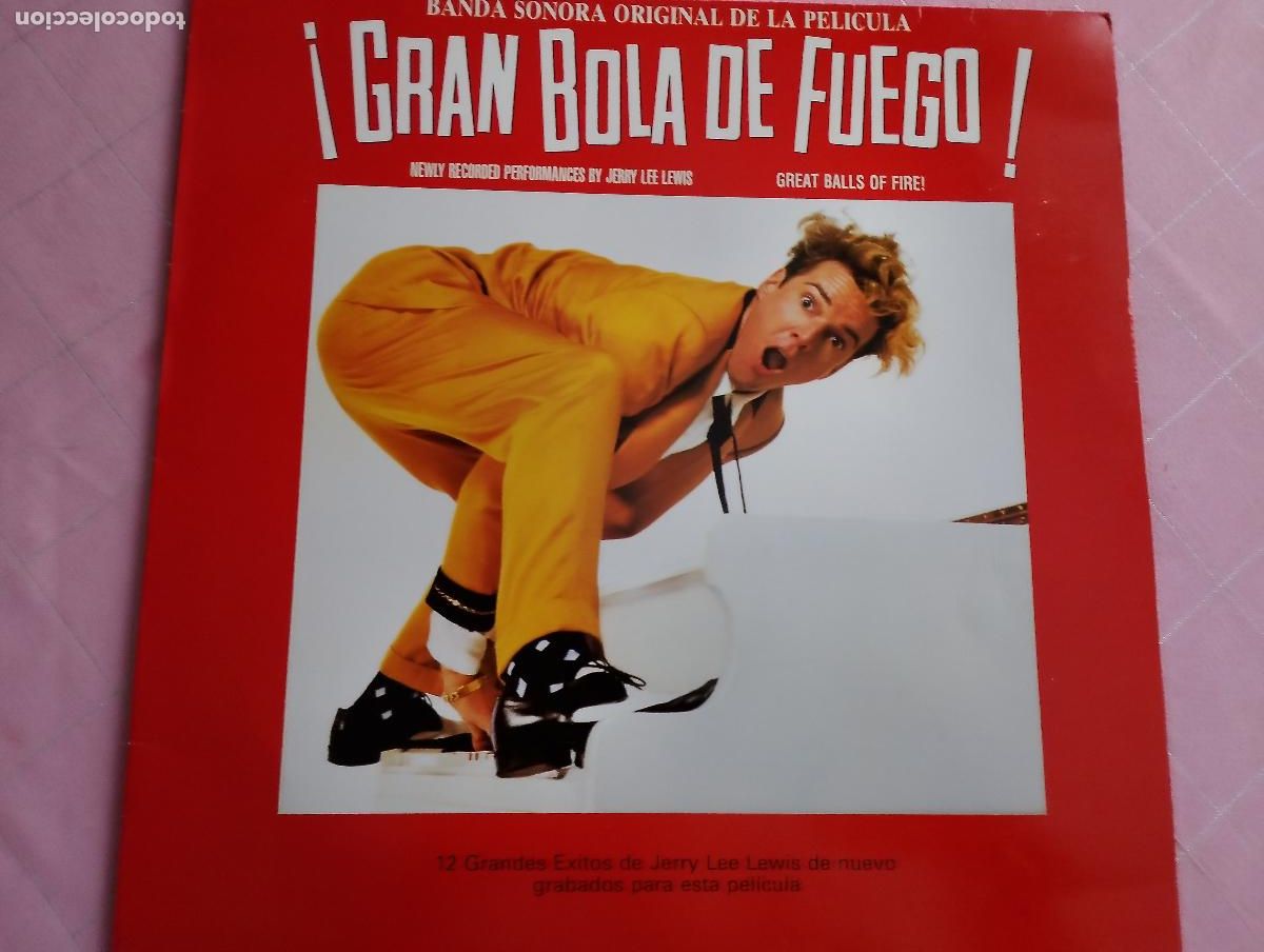 Discos de vinilo: Gran Bola De Fuego! = Great Balls Of Fire! (Banda Sonora Original De La Pelicula) ed espa&ntilde;ola