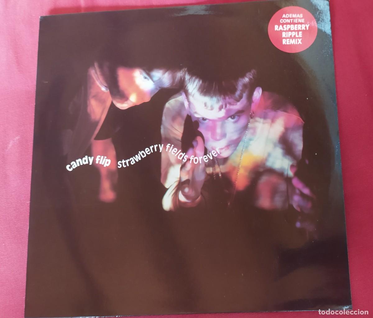 Discos de vinilo: Maxi single. Candy Flip. Strawberry fields forever - Foto 1