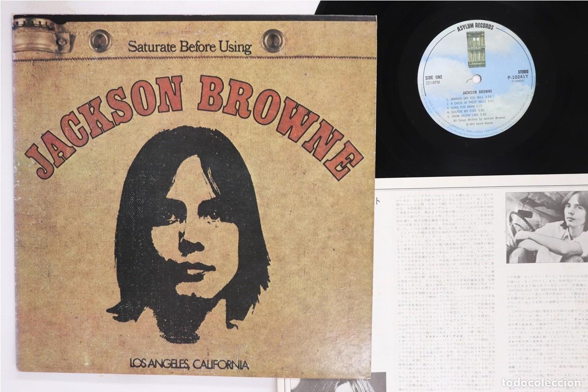 Discos de vinilo: JACKSON BROWNE / SATURATE BEFORE USING 72 !! 1&ordm; LP RARA EDT JAPAN + LIBRETO, EXC