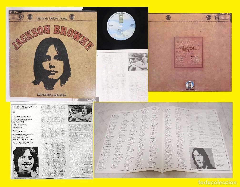 Discos de vinilo: JACKSON BROWNE / SATURATE BEFORE USING 72 !! 1&ordm; LP RARA EDT JAPAN + LIBRETO, EXC