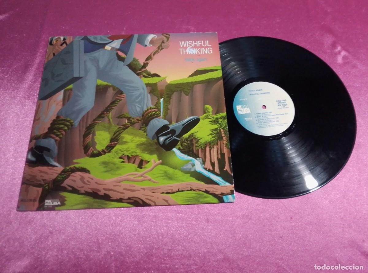 Discos de vinilo: THINK AGAIN WISHFUL THINKING 1986 LP L32 3 - Foto 1