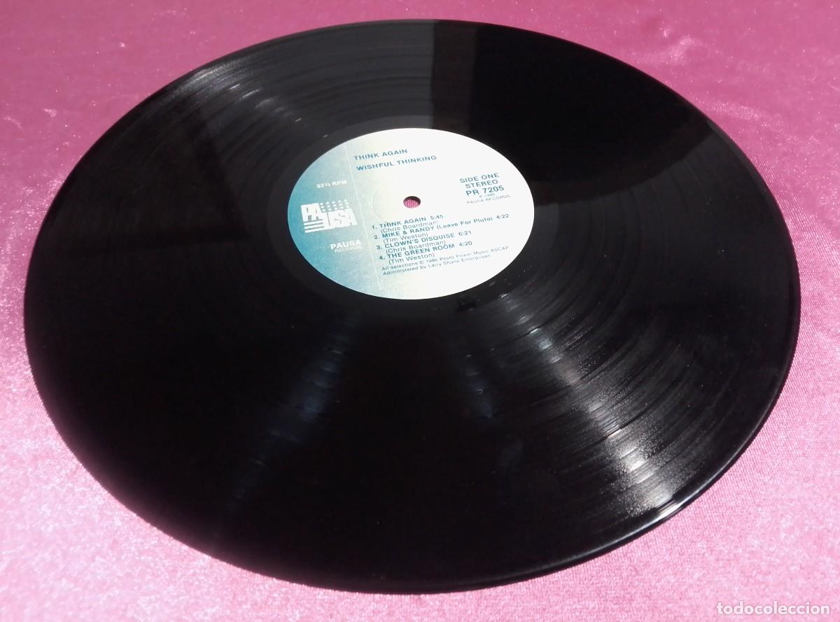 Discos de vinilo: THINK AGAIN WISHFUL THINKING 1986 LP L32 3 - Foto 2