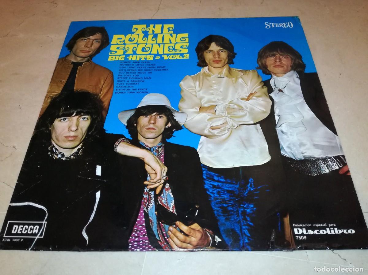 Discos de vinilo: THE ROLLING STONES-BIG HITS VOL. 2-ORIGINAL ESPA&Ntilde;OL 1969-DISCOLIBRO-PORTADA &Uacute;NICA ESPA&Ntilde;OLA-DIF&Iacute;CIL