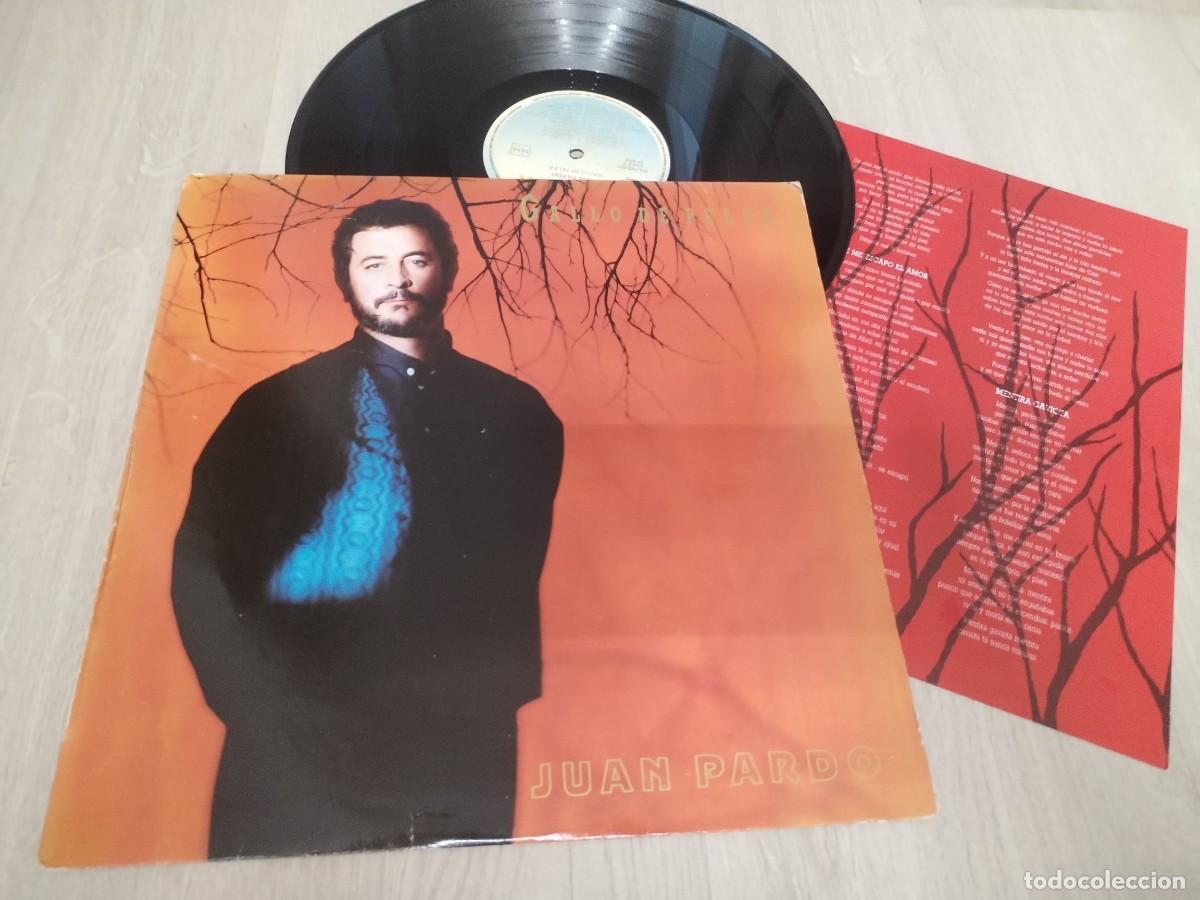 Discos de vinilo: JUAN PARDO - GALLO DE PELEA ..LP CON LETRAS - HISPAVOX - TVE - 1989 - BUEN ESTADO