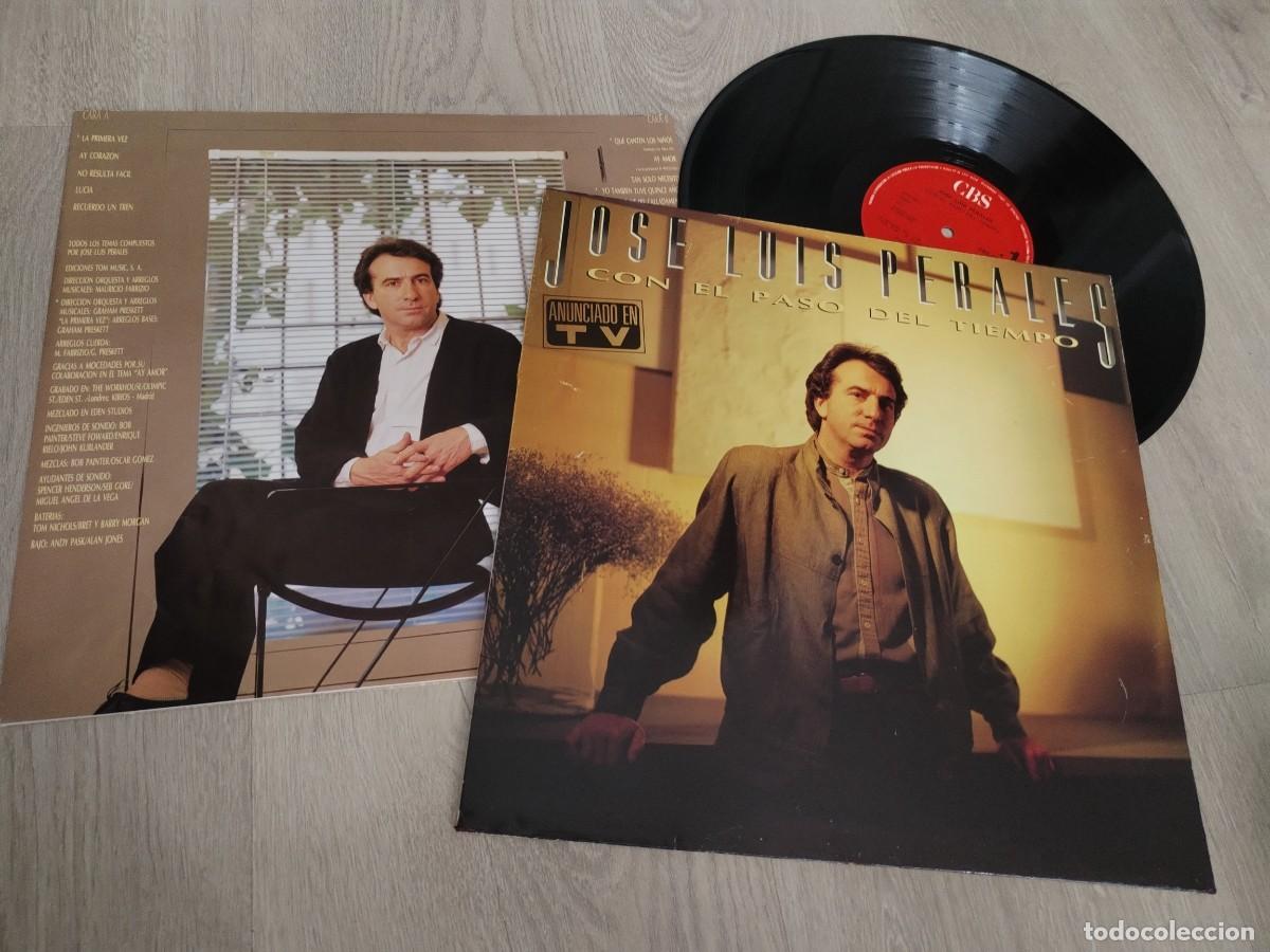Discos de vinilo: JOSE LUIS PERALES - CON EL PASO DEL TIEMPO ..LP DE CBS CON LETRAS 1986 - BUEN ESTADO