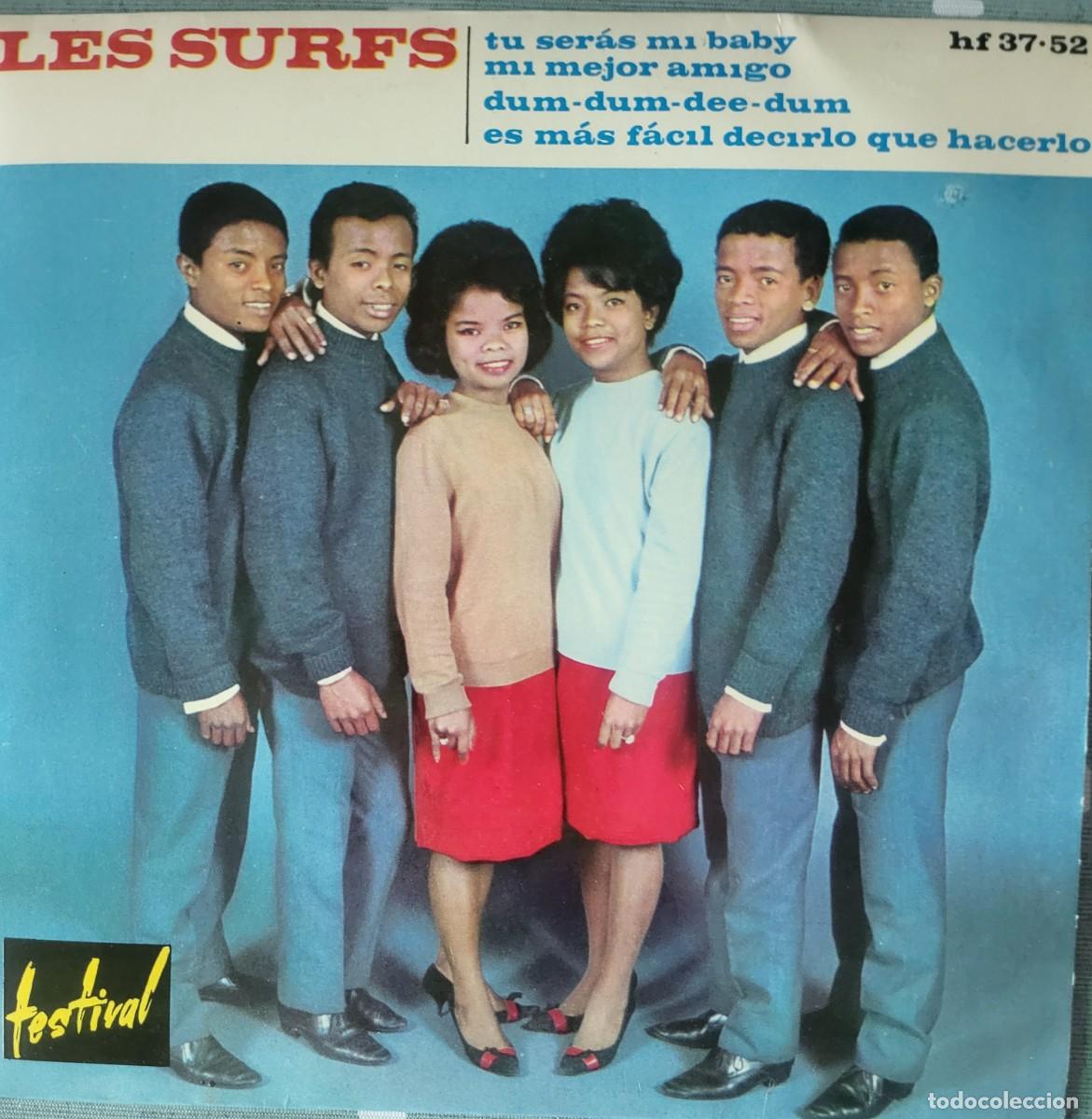 Discos de vinilo: Los Surfs Ep sello Hispavox editado en Espa&ntilde;a a&ntilde;o 1963.......