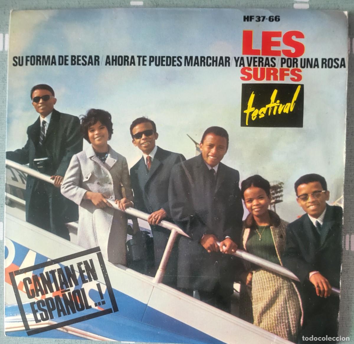Discos de vinilo: Los Surfs cantan en Espa&ntilde;ol Ep sello Hispavox editado en Espa&ntilde;a a&ntilde;o 1964....
