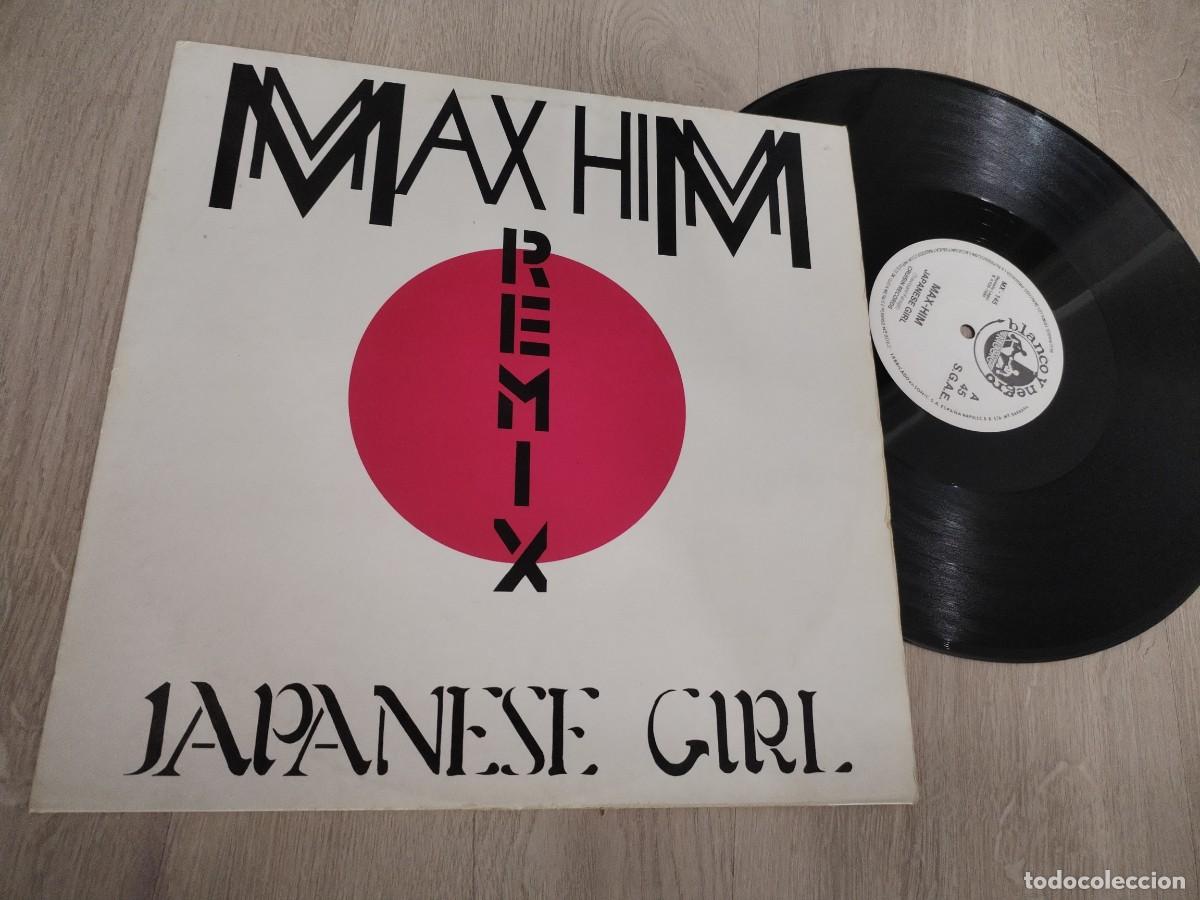 Discos de vinilo: MAX HIM - JAPANESE GIRL REMIX ..MAXISINGLE DE BLANCO Y NEGRO ..ESPAGETTI DANCE - 1986