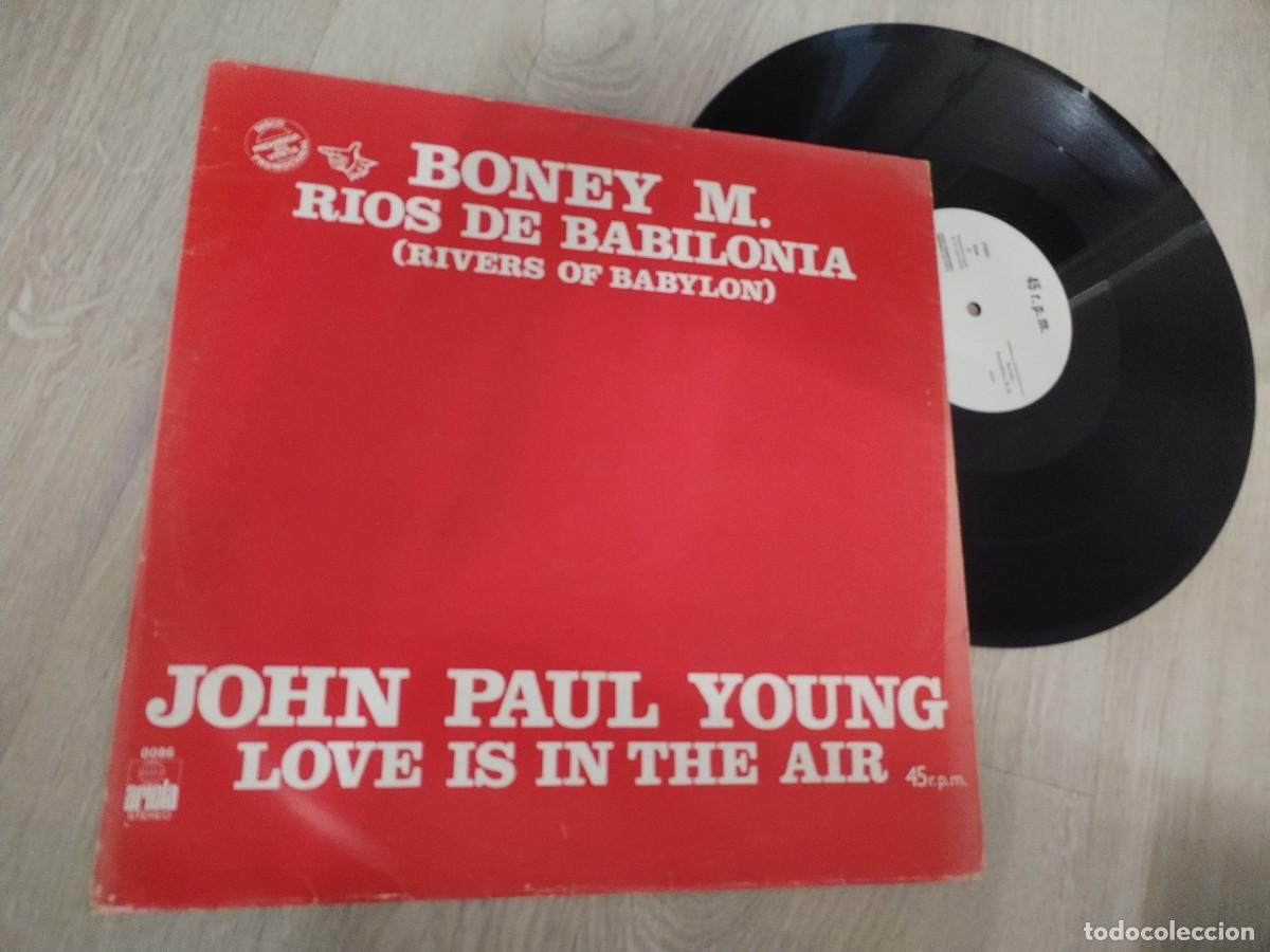 Discos de vinilo: MAXISINGLE PROMOCIONAL CON VARIOS ..BONEY M ,JOHN PAUL YOUNG , ERUPTION, AMANDA LEAR..1978 - ARIOLA