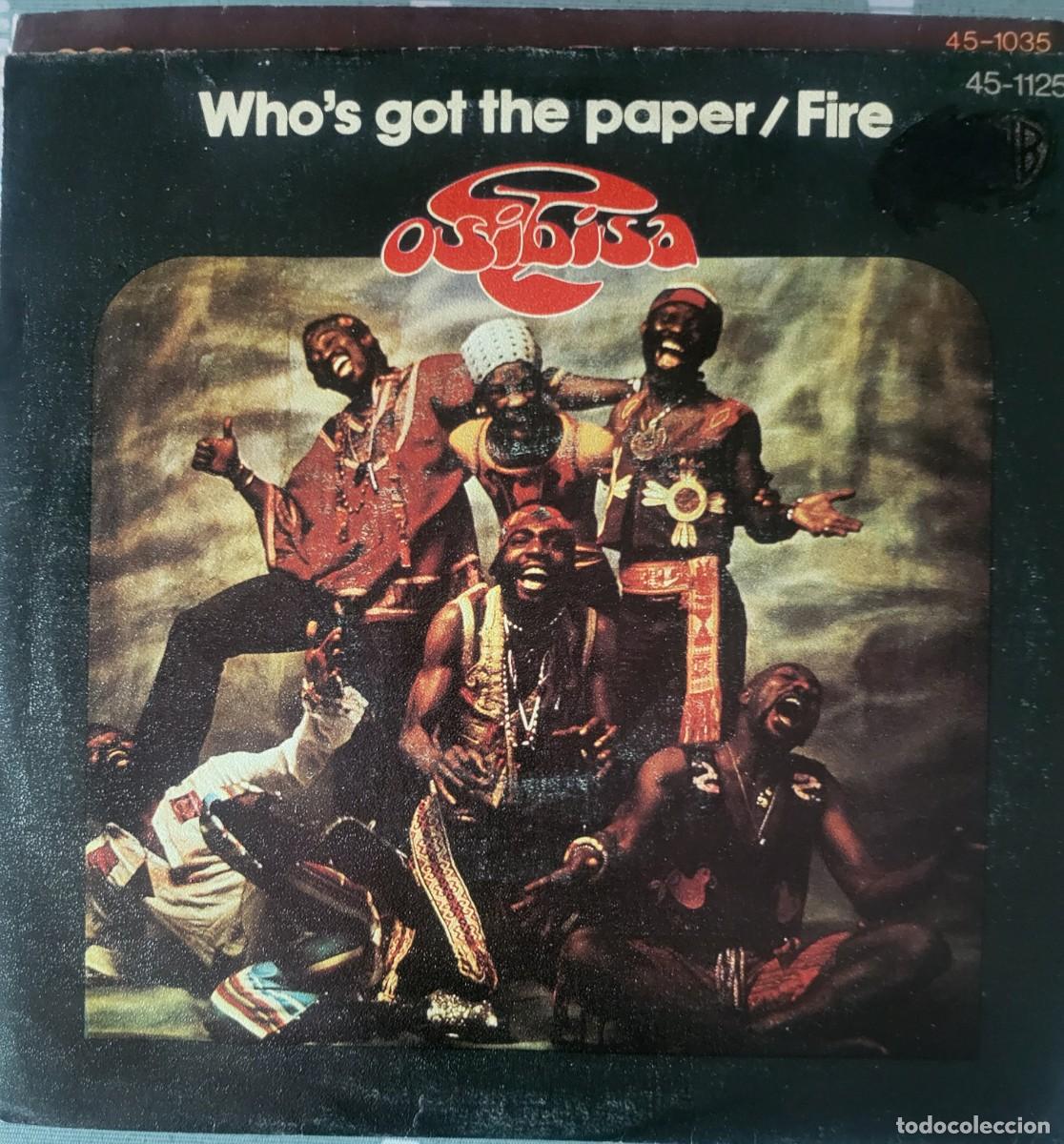 Discos de vinilo: Osibisa single sello WB editado en Espa&ntilde;a a&ntilde;o 1974...