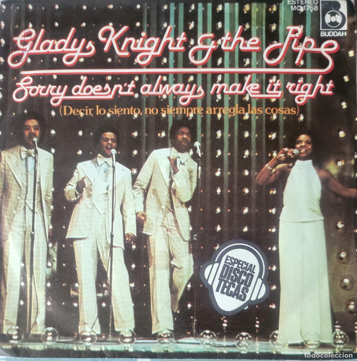 Discos de vinilo: Gladys Knight and The Pips single sello Buddah editado en Espa&ntilde;a a&ntilde;o 1977 promocional...