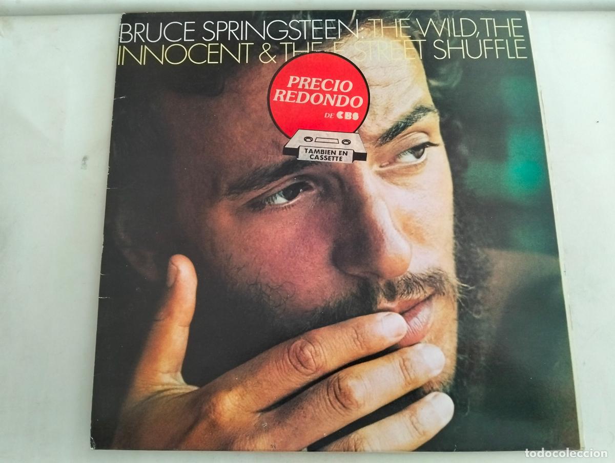Discos de vinilo: BRUCE SPRINGSTEEN, DISCO LP EL SALVAJE, EL INOCENTE EL SHUFFLE DE LA CALLE E , EDITADO CBS, A&Ntilde;O 1976