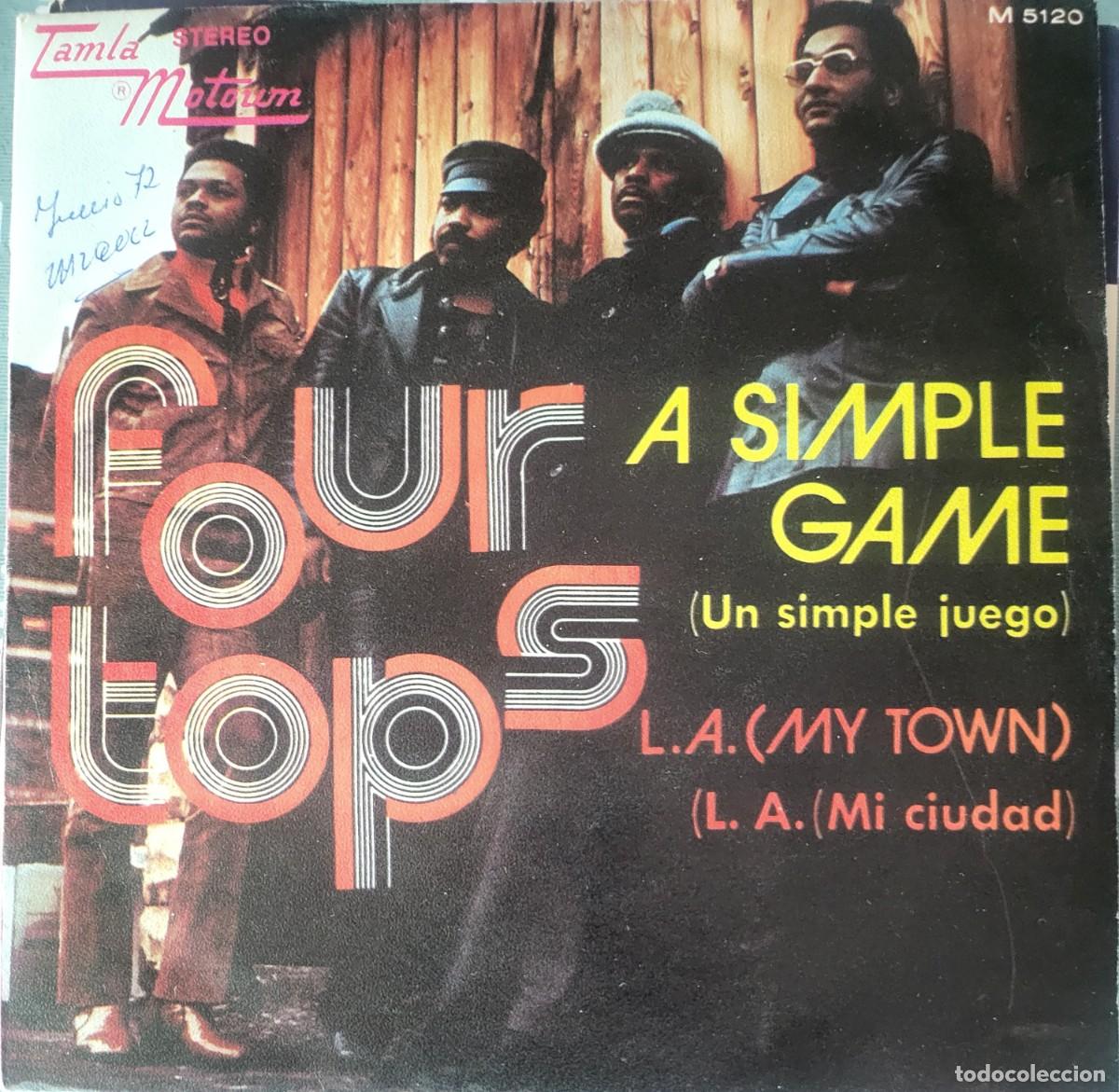 Discos de vinilo: Four Tops single sello Tamla-Motown editado en Espa&ntilde;a a&ntilde;o 1972 promocional...